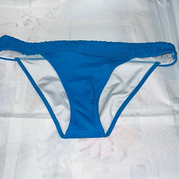 Victorias Secret Blue Swim Bikini Bottom Size.Medium - Picture 1 of 7